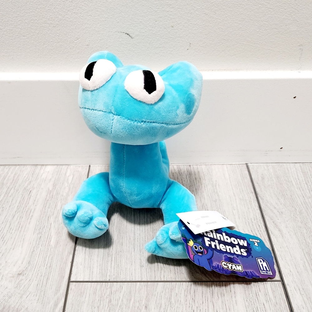 Rainbow Friends Cyan 8" Collectible Plush